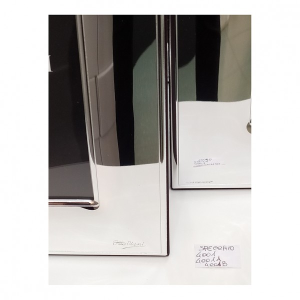 Portafoto cornice in argento haiti 10x15 cm doppio - ATELIER ARGENTI