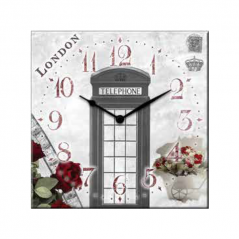 Orologio da parete clockart shabby London 30x30 cm